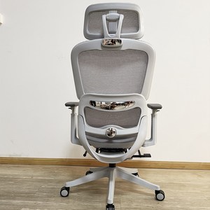 <span class=keywords><strong>Chaise</strong></span> de jeu à cadre en <span class=keywords><strong>plastique</strong></span> gris avec dossier ottoman intégré Réglage de la hauteur <span class=keywords><strong>Chaise</strong></span> de <span class=keywords><strong>bureau</strong></span> en maille complète Support lombaire mobile - Product Image 3