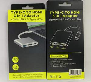 Qualité 3 en 1 USB C vers 4K HDTV avec hub USB3.0 USB C PD Charge <span class=keywords><strong>pour</strong></span> <span class=keywords><strong>Macbook</strong></span> <span class=keywords><strong>Pro</strong></span> <span class=keywords><strong>pour</strong></span> Console de <span class=keywords><strong>jeu</strong></span> Série Autres appareils - Product Image 2