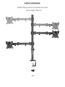 Support <span class=keywords><strong>de</strong></span> <span class=keywords><strong>bureau</strong></span> pour double moniteur à mouvement complet DL-T902-280II <span class=keywords><strong>de</strong></span> 80cm, 10-27 pouces, pince à œillets, base pour <span class=keywords><strong>montage</strong></span> sur <span class=keywords><strong>PC</strong></span>, bras pliable <span class=keywords><strong>de</strong></span> 12kg - Product Image 5