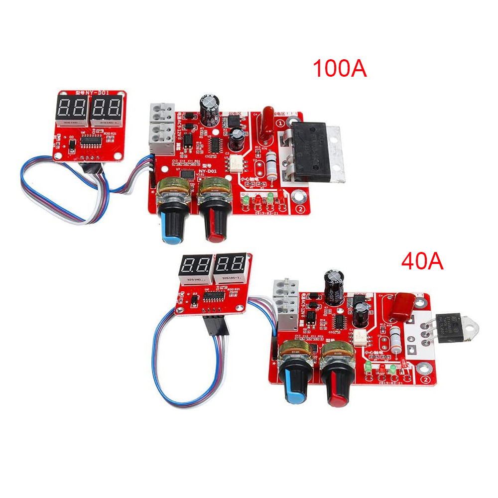 DE NY-D01 100A Punktschweißgerät Zeitstrom Controller Bedienfeld Module DIY XS