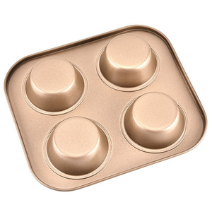Muffin Pans 4 6 12 Hole Non-Stick Carbon Steel Baking Mold Cake Pan For DIY Baking - Product Image 4