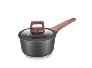 Лидер продаж, <span class=keywords><strong>2025</strong></span>, литая под давлением алюминиевая мраморная посуда с антипригарным покрытием, набор посуды с бакелитовой мягкой сенсорной ручкой - Product Image 4