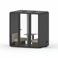 UNIBOOTH Cabine de bureau insonorisée moderne, cabine téléphonique en aluminium de précision, installation rapide, pour bureau à domicile, centre commercial, école, bureau