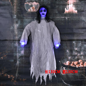 Décoration d'Halloween pour bar, maison hantée, scène d'évasion de pièce secrète, sorcière effrayante, grand fantôme suspendu - Product Image 3