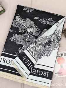 Bufanda de cachemira gruesa de doble cara con estampado de paisaje para mujer, ideal para invierno, venta al por mayor - Product Image 6