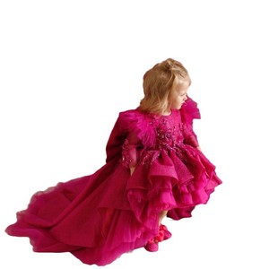 Gaun Mawar Mewah untuk Bayi, Pakaian Anak Elegan, Pakaian Bayi Manis, Pakaian Remaja Perempuan, Gaya Pakaian Berkilau, Fashion - Product Image 5