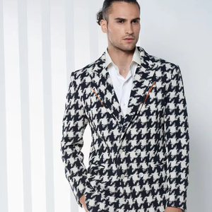 Último diseñador Oficina Vestido Blazer Ajuste regular Tallas grandes Opciones Un solo pecho Dos botones Manga Traje Muesca Solapa Impermeable - Product Image 1