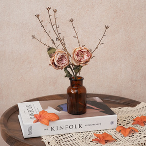Bouquet de fleurs artificielles Plain Realm, noué à la main, en tissu métallique, décoration d'intérieur, accessoires de mariage - Product Image 1
