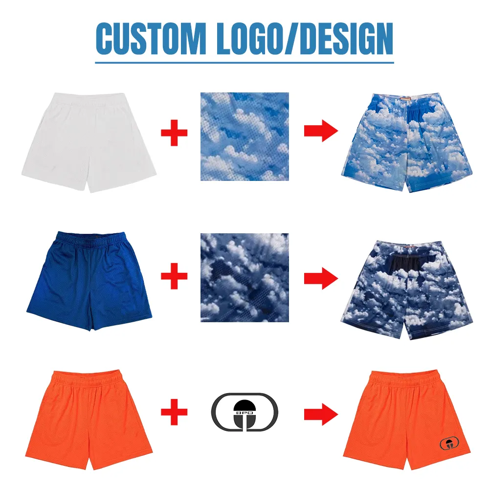Ready To Ship 2022 Hot Sale Men Mesh Shorts Custom Double Layer Shorts With Pocket Jogging Pants Custom Mesh Basketball Shorts
