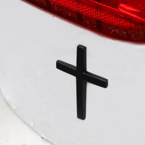 Hotsale Stock Metal Cross Car Sticker Badge Venta Adhesivo Badge Emblemas cromados brillantes - Product Image 2