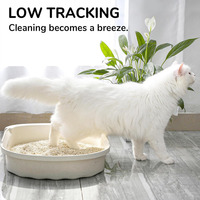 Litière pour chat en tofu biodégradable de qualité alimentaire, super absorbante, sans poussière, agglomérante, jetable, en gros