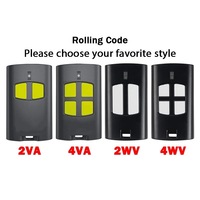 Télécommande de porte de garage 2VA 4VA, 2/4 boutons, 12V, sans fil, code roulant RF, porte-clés, ouvre-porte, duplicateur de clés
