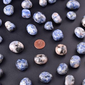 All'ingrosso blu macchia diaspro guarigione pietra di cristallo naturale lucido <span class=keywords><strong>pietre</strong></span> <span class=keywords><strong>per</strong></span> la guarigione, la meditazione, Reiki, <span class=keywords><strong>Chakra</strong></span>, decorazione - Product Image 3