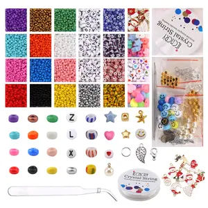 Anpassung 26 Gitter Glass amen perlen Weihnachts samen perlen Sets DIY Kits