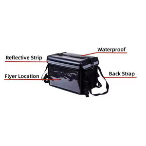 Sac d'emballage chaud étanche de grande capacité avec logo personnalisé Boîte d'isolation pour moto Sac de pique-nique glacière pour <span class=keywords><strong>livraison</strong></span> de <span class=keywords><strong>fast</strong></span>-<span class=keywords><strong>food</strong></span> et pizza - Product Image 6