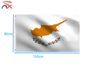 Рекламная оптовая продажа, 3 Х5 футов, полиэстер, праздничный баннер, Национальный день, флаги Cypriot Cyprus - Product Image 4