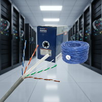Câble LAN Cat6A d'extérieur blindé, bobine de 305 m, 23AWG, cuivre nu CCA, blindage étanche SFTP FTP, câble extérieur Cat6