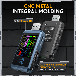 FNIRSI FNB48P Probador USB, Voltímetro, Amperímetro TIPO-C, Detección de Carga Rápida, Medición de Capacidad y Ondulación con Metal - Product Image 3