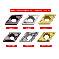 Vente en gros de plaquettes en carbure d'origine importées du Japon DCMT070202 VP15TF US735 | Plaquettes de tournage diamantées à 55 ° pour tour interne CNC