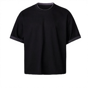 เสื้อยืดวินเทจแขนสั้นขายส่งสำหรับผู้ชายและผู้หญิง ผ้าฝ้ายถัก 100% ป้องกันขนร่วง แห้งเร็ว เสื้อคู่ - Product Image 1