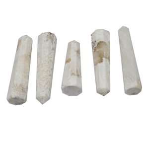 Scolecite Naturelle Blanche, Pierre Précieuse Écologique, Obélisque Sculpté en Forme de Tour, Baguette de Guérison Feng Shui, Prix de Gros, Agate - Product Image 1