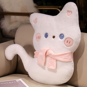 Phim Hoạt Hình Mèo Gối Siêu Mềm Đồ Chơi Sang Trọng Trong Động Vật Dễ Thương Phong Cách Cho Trẻ Em PP Đầy Gấu Dép Loại Tối Thiểu Thứ Tự Cổ - Product Image 2