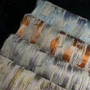 Tenda Jacquard Extra lunga grigio-arancio <span class=keywords><strong>Beige</strong></span> con motivo floreale damascato con motivo floreale Grommet Top black-out isolato personalizzabile - Product Image 6