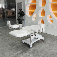 Sillón Ginecológico Eléctrico Moderno Blanco con 3 Motores para Salón de Belleza, Clínica, Hospital, Cama Estética
