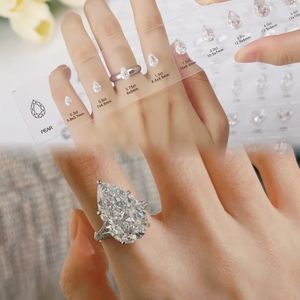 Graphiques de pierres précieuses personnalisées 5A Zircon cubique blanc Sets Forme ovale 0.5ct-5ct Size Diamond Chart Outil de comparaison <span class=keywords><strong>des</strong></span> tailles de diamants - Product Image 2