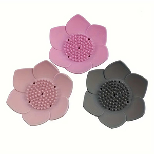 Porte-savon en silicone en forme <span class=keywords><strong>de</strong></span> lotus Boîte à savon <span class=keywords><strong>de</strong></span> salle <span class=keywords><strong>de</strong></span> bain Porte-savon en silicone Design <span class=keywords><strong>de</strong></span> lotus Boîte à savon en silicone Boîte d'égouttage Accessoires <span class=keywords><strong>de</strong></span> salle <span class=keywords><strong>de</strong></span> bain - Product Image 6