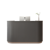 Nouvelle meilleure vente Bureau de réception personnalisé Comptoir de salon de beauté Petite table de réception Bureau de réception circulaire pour salon de manucure