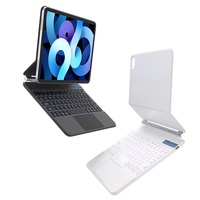 Casing Keyboard Nirkabel Magic Keyboard Beelan 2-in-1 Smart Trackpad untuk iPad Pro 11 & iPad Air 10.9 Baru Ultra Tipis dengan Lampu Latar RGB