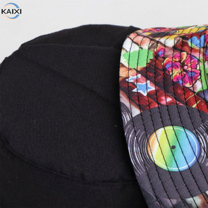 <strong>Funky</strong> Graphic Print Reversible <strong>Bucket</strong> <strong>Hat</strong> Double-Sided 90s Retro Style Cotton Fisherman Cap for Beach Travel Sun Shade - Product Image 3