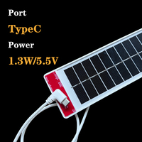 Panneau de charge solaire en plastique moderne 1.3W pour stores enrouleurs intelligents modèle rideau moteur stores vénitiens matière moteur stores à rouleaux
