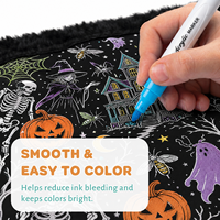 Couverture à colorier douce pour Halloween, réutilisable, à faire soi-même, pour canapé, lit, fête, décoration intérieure et cadeaux, directement de l'usine