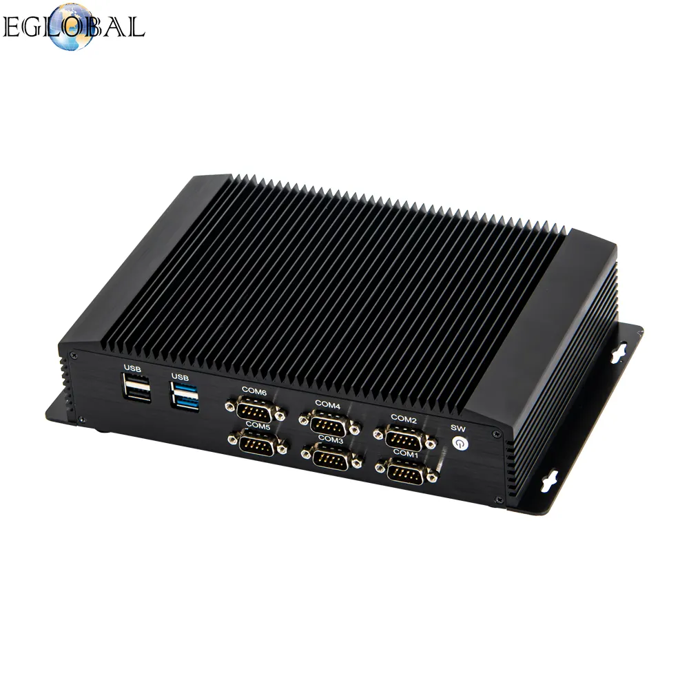 I7-8550U i5-8250U i3 DDR4 sağlam bilgisayar 2 * lan 6 * COM 8 * USB endüstriyel fansız Mini PC