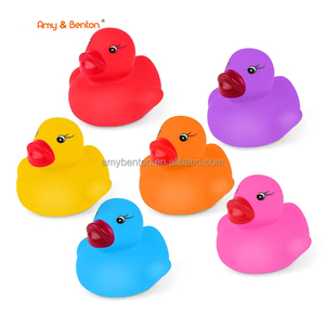 Mini Toys Float &amp; Squeak <strong>Rubber</strong> <strong>Duck</strong> Baby Bath Ducky <strong>Duck</strong> Bath Toys Party Favors - Product Image 1
