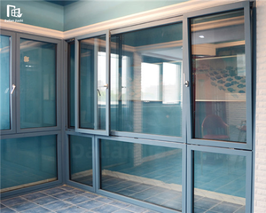 モダンスタイルのスライディングティルト-ウィンドウズ、ティルトターンスライディングウィンドウズ、ブロークンブリッジアルミ合金スライディング-オープニングウィンドウズ - Product Image 4