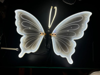 Lampe LED Papillon à Motif, Design Moderne, Étanche IP65, avec Détection de Mouvement, pour Événements, Fêtes et Décorations de Mariage