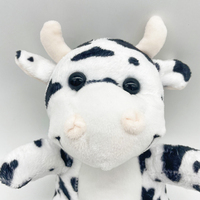 Jouets en peluche vache laitière personnalisés de haute qualité, mignons animaux de la jungle en peluche, jouet en peluche vache de dessin animé, joli cadeau pour enfants