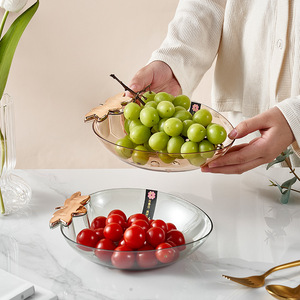 Offre Spéciale Snack Fruits Secs Assiette Lumière De Luxe Maison Salon Corbeille De Fruits En Plastique Plateau De Fruits - Product Image 3