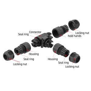 Đầu Nối Điện Tử Chống Nước Đèn <span class=keywords><strong>Led</strong></span> Dây IP68 <span class=keywords><strong>2</strong></span> Chân 3 Chân M20T - Product Image 5