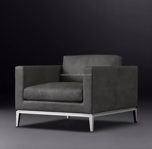 Sillón Sassanid en Oferta, Diseño Italiano Moderno, Sillón de Cuero - Product Image 1