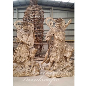 Statua di <span class=keywords><strong>Buddha</strong></span> Seduto in Stile Cinese a Grandezza Naturale, Scultura Religiosa in Metallo Pressofuso, Bronzo e Ottone, Produzione all'Ingrosso Norton - Product Image 2