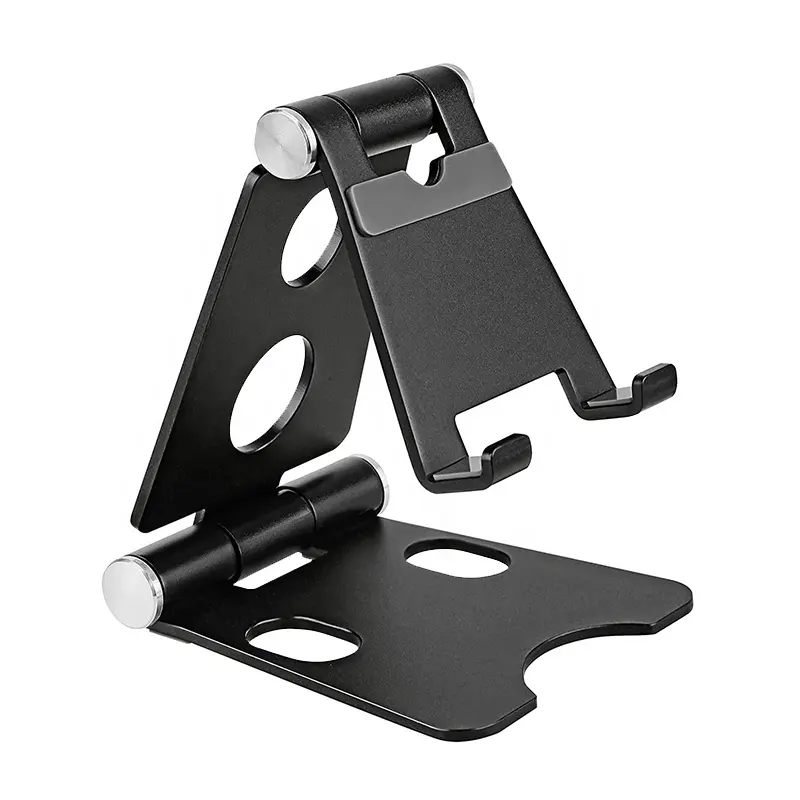 Aluminum Alloy Tablet Stand Smartphone Holder Double Folding Portable Phone Accessories Universal Tablet Display Holder Bracket