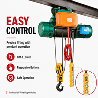 Palans électriques à câble CD1 380V pour pont roulant 1T 2T 3T 5T, palan de levage à poutre simple avec télécommande sans fil