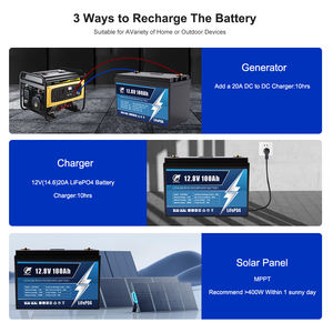 بطاريات ليثيوم 12 فولت 50 أمبير 100 أمبير 120 أمبير 150 أمبير 200 أمبير 300 أمبير ليثيوم فوسفات الحديد لتخزين الطاقة الشمسية بطارية دورة عميقة - Product Image 4