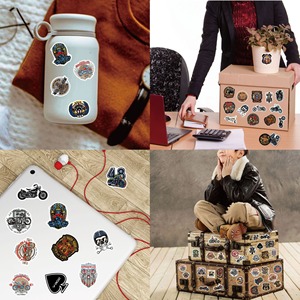 Nuevo Paquete de 50 Pegatinas Divertidas y Modernas con Logotipo de Marca, Diseño de Gorila y Mono, Vinilo PVC Impermeable con Acabado Brillante, Recortadas, para Decoración Navideña - Product Image 4