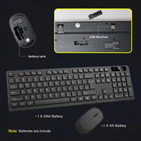 Ensemble clavier et souris sans fil prix usine ordinateur de bureau à domicile ordinateur portable jeux de bureau ensemble clavier et souris professionnels