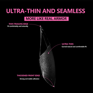 JIEYU PMMA/ABS <span class=keywords><strong>Faux</strong></span> <span class=keywords><strong>ongles</strong></span> courts transparents à couverture complète, durables, style French, abordables et de haute qualité - Product Image 5